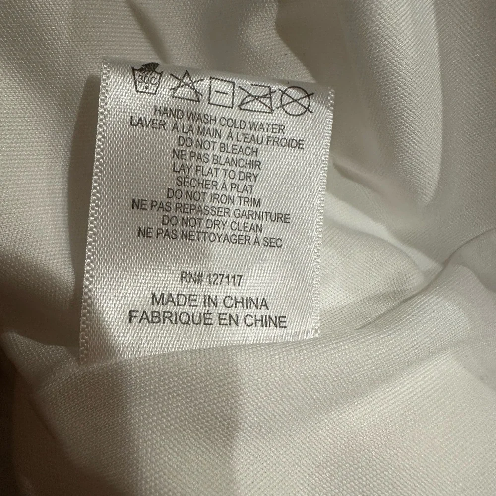 One33 Social white Long Sleeve Dress with Pearl Details size 8 - Picture 10 of 10